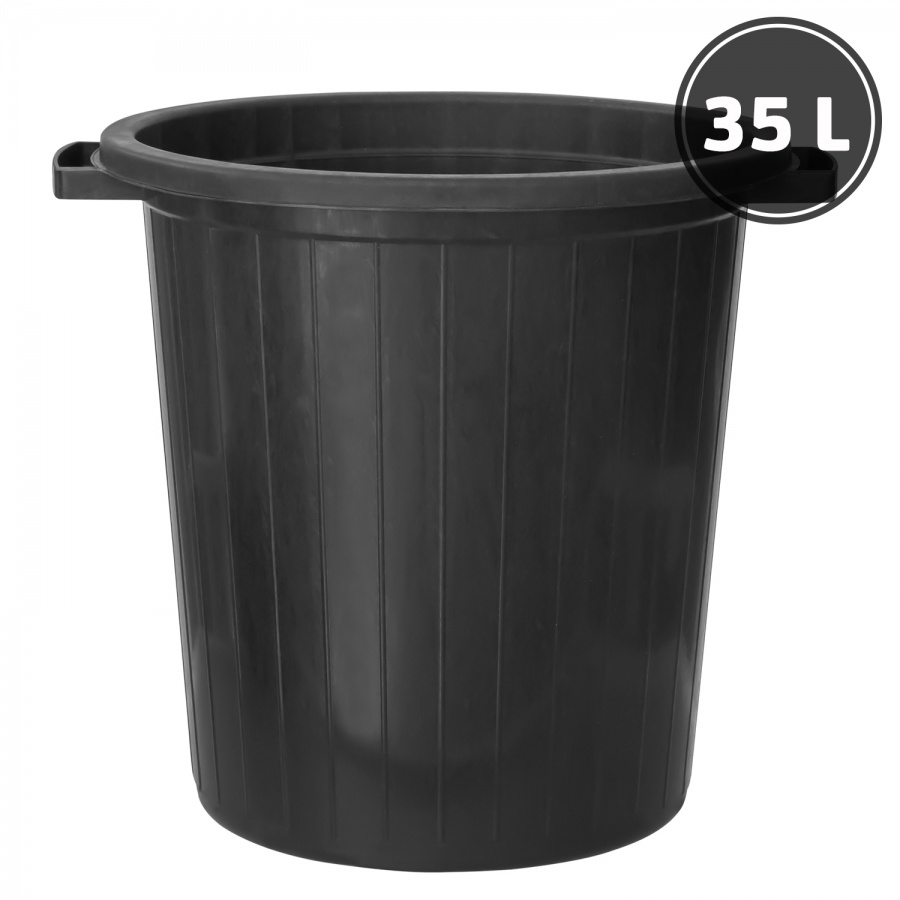Garbage can, black (35 l.)