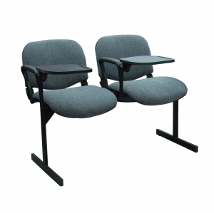 Furniture for theaters and waiting rooms IZO-bench + desk (2-seater)