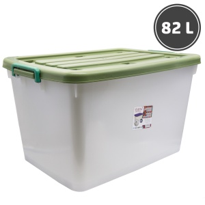 Baskets, boxes, containers Container with a lid on wheels(82 l.)