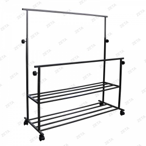 Floor Hangers Clothes rack, double (with stand for shoes)