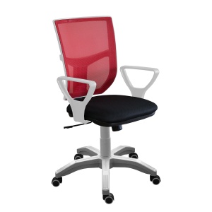 Сетчатые кресла. Ортопедические компьютерные кресла М-16 (красный)