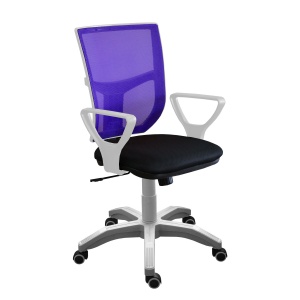 Сетчатые кресла. Ортопедические компьютерные кресла М-16 (фиолетовый)