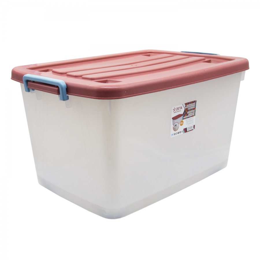 Container with a lid on wheels (53 l.)