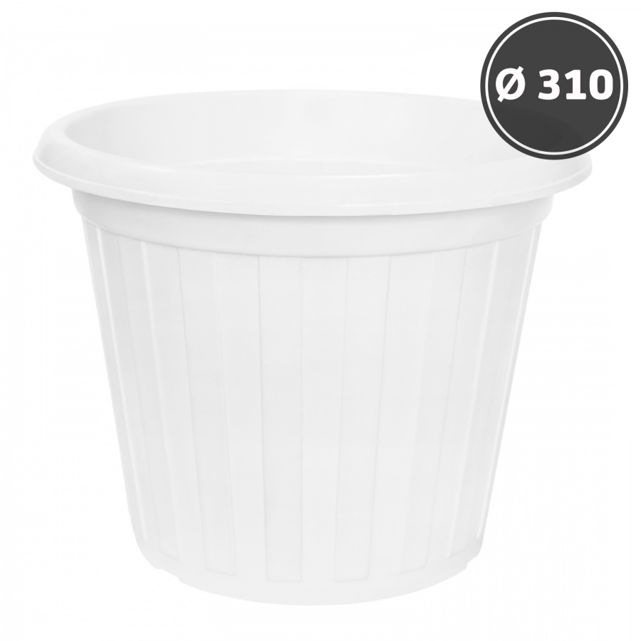 Pot-tub for colors, white (d310)